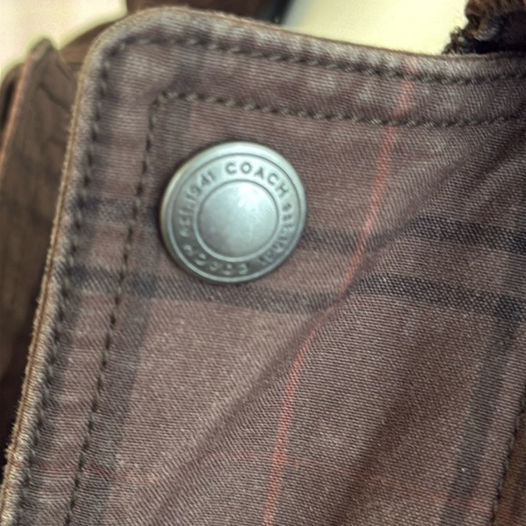 Coach Tatersall Plaid Utility Field Jacket Small - Picture 7 of 11